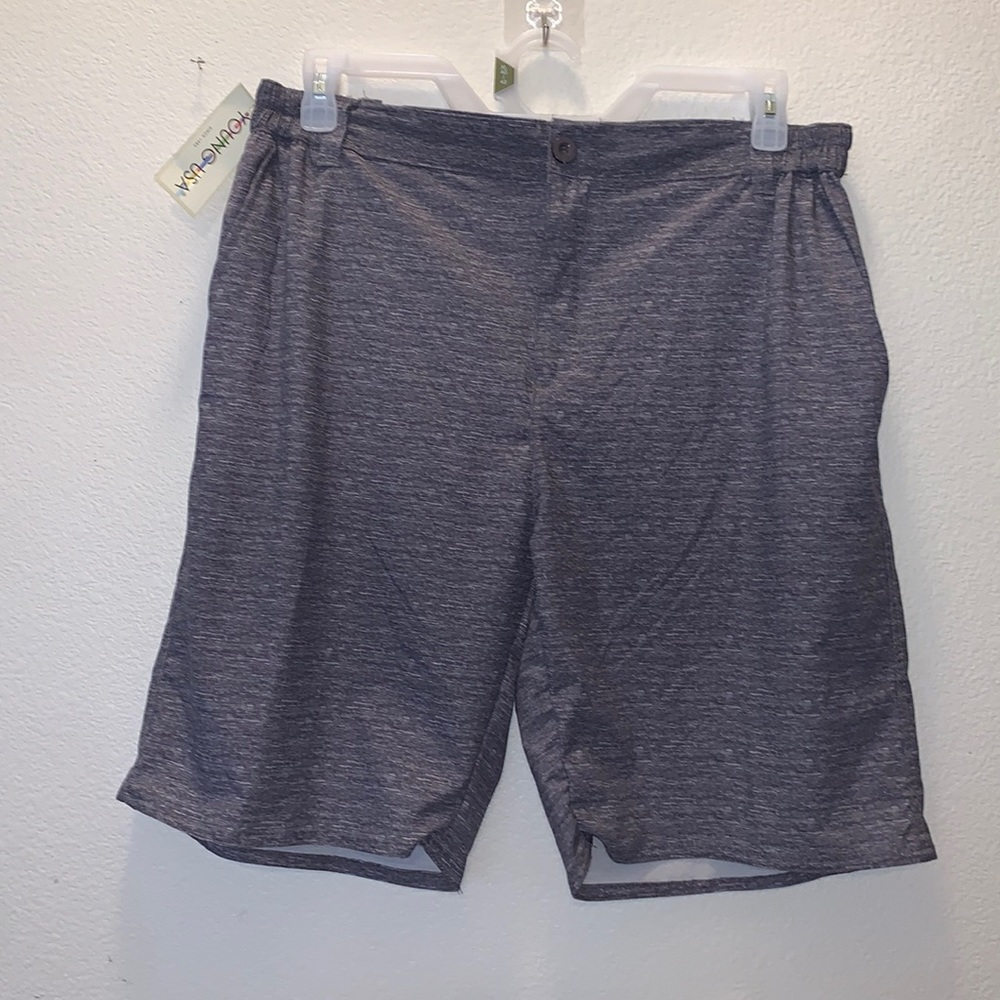 NWT Young USA High Surf grey swim trunks